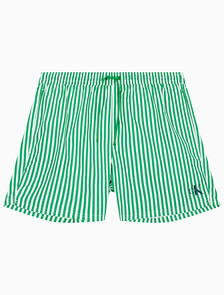 Buy 남성 그래픽 모노그램 스윔 팬츠 in color Green