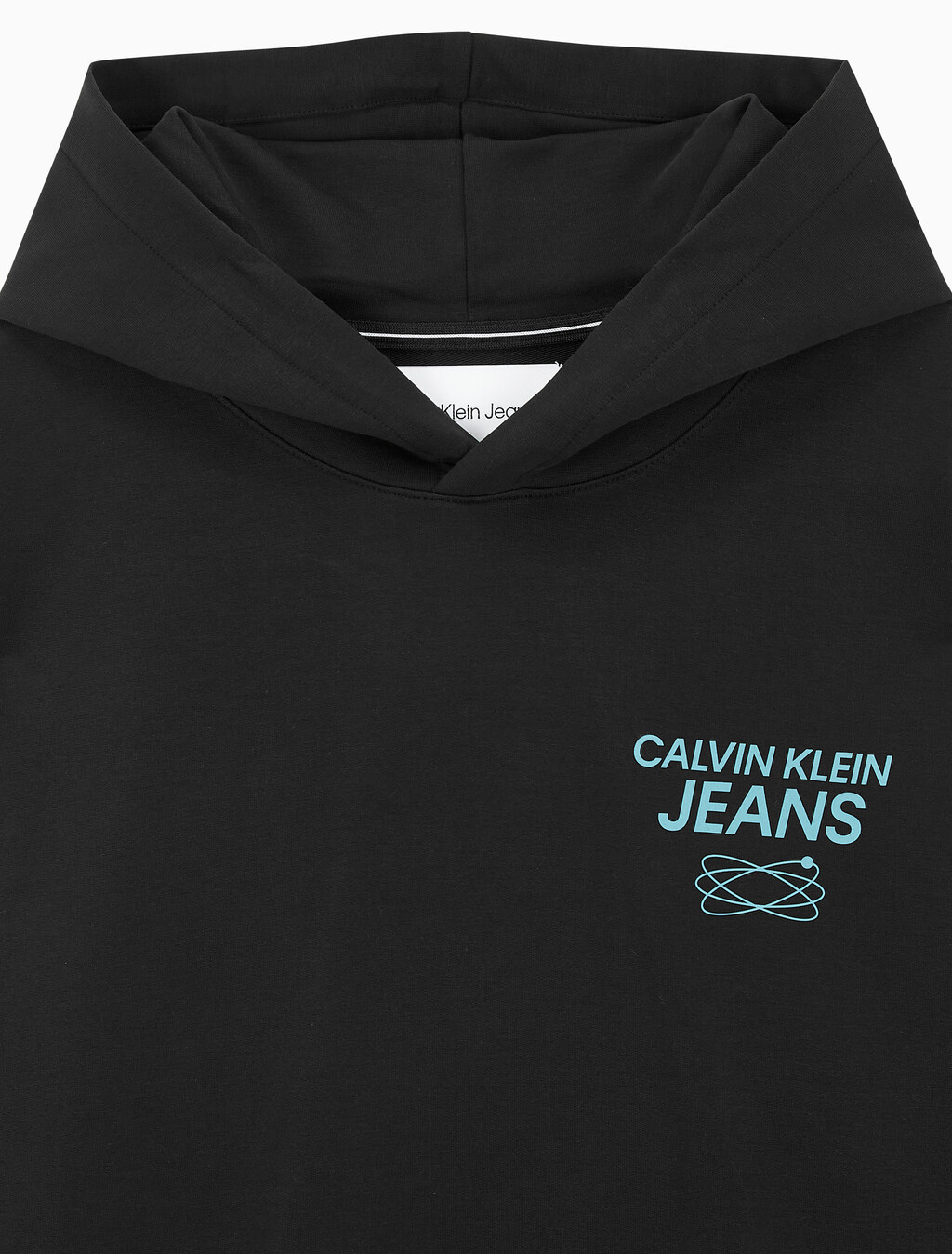 Buy 남성 퓨처 갤럭시 로고 후디 in color CK BLACK