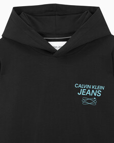 Buy 남성 퓨처 갤럭시 로고 후디 in color CK BLACK