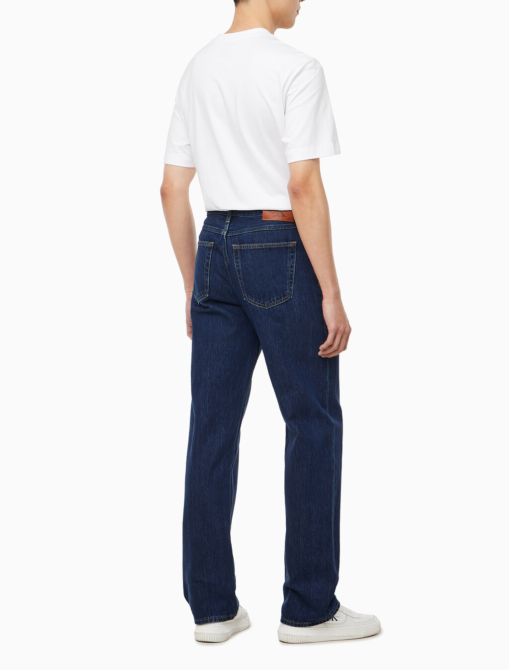 Buy 남성 90's 스트레이트핏 다크블루 텐셀 데님 in color DARK BLUE STONE