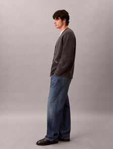 Buy 램스 울 블랜드 가디건 in color CHARCOAL HEATHER