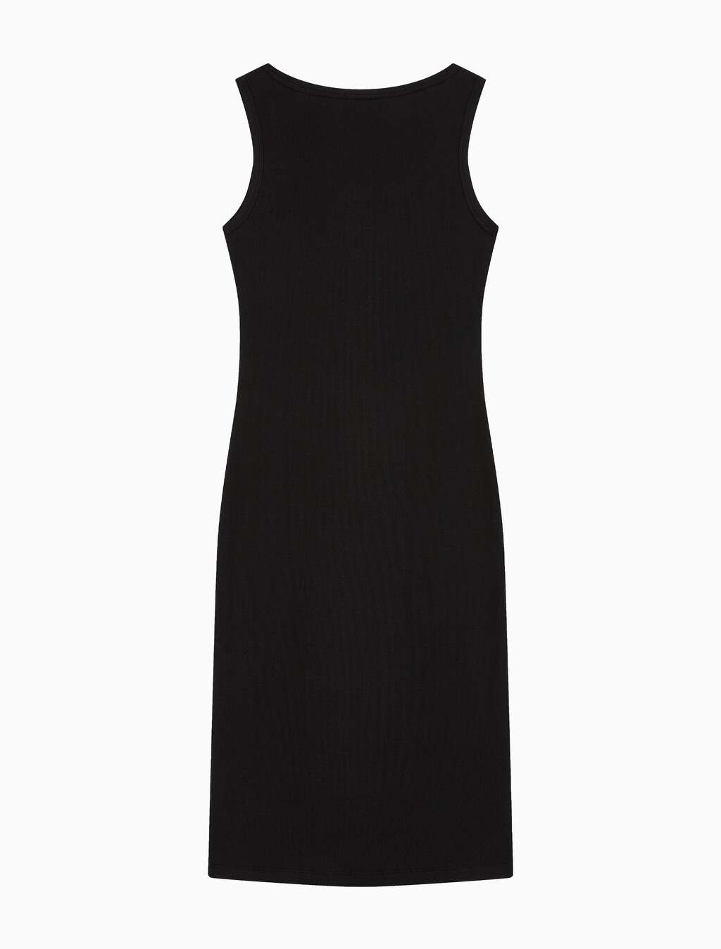 Buy 여성 베이비립 우븐 라벨 드레스 in color BLACK