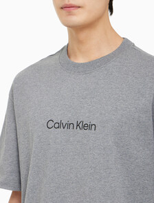 Buy 남성 릴렉스핏 헤비 코튼 크루넥 반팔 티셔츠  in color MEDIUM GREY HEATHER