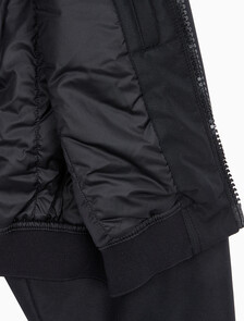 Buy 여성 크롭 패디드 재킷 in color BLACK