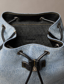 Buy 여성 CK 데님 미니 백팩 in color DENIM