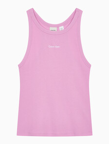 Buy 여성 모던 립 탱크 in color Pink