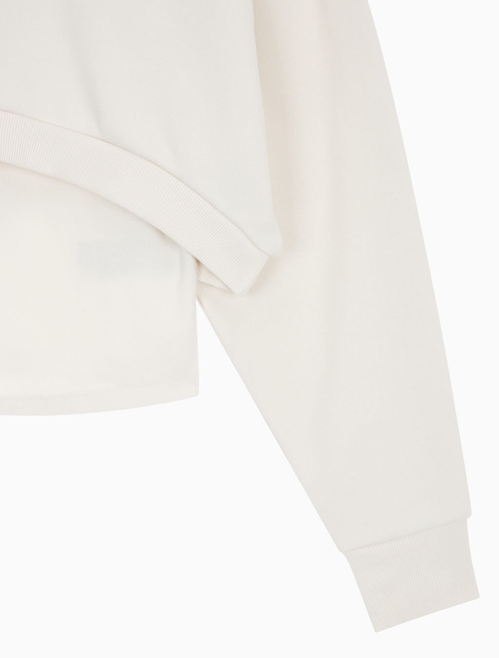 Buy 여성 2 IN 1 크루 풀오버 in color WHITE