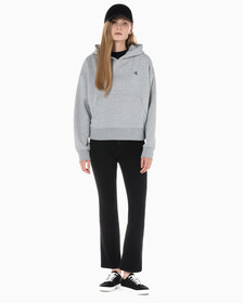 Buy 여성 하이라이즈 부츠핏 기모 블랙 데님 in color WASHED BLACK LOGO LACE