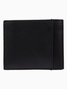Buy 남성 CK 레더 플라크 빌폴드 in color BLACK