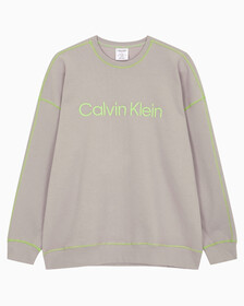 Buy 남성 퓨쳐쉬프트 라운지 롱 슬리브 탑 in color SATELLITE/GREEN FLASH