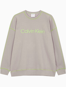 Buy 남성 퓨쳐쉬프트 라운지 롱 슬리브 탑 in color SATELLITE/GREEN FLASH