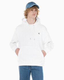 Buy 남성 롱슬리브 아카이브 플리스 후디 in color BRILLIANT WHITE