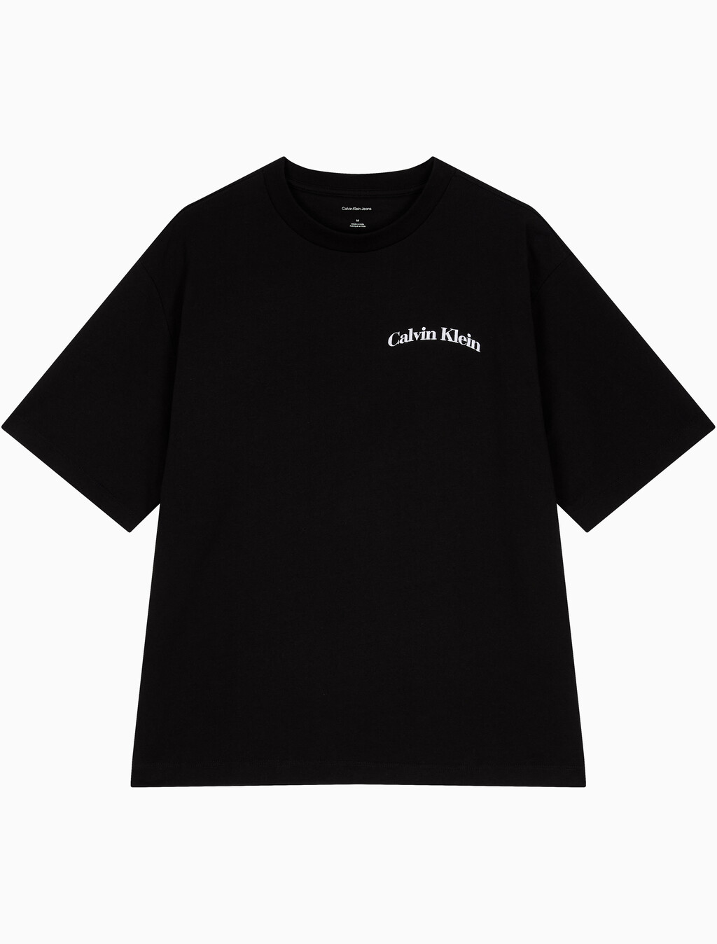 Buy 릴렉스드핏 16S 프론트백 빌딩 티 in color BLACK