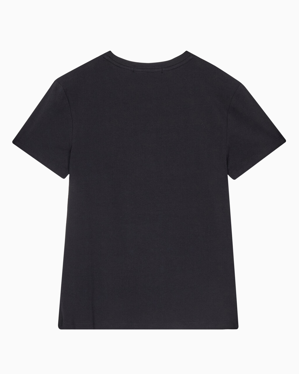 Buy 여성 슬림핏 인스티튜셔널 로고 반팔 티셔츠 in color CK BLACK