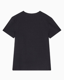 Buy 여성 슬림핏 인스티튜셔널 로고 반팔 티셔츠 in color CK BLACK