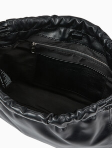 Buy 여성 CKJ 드로우스트링 숄더백 in color BLACK BEAUTY