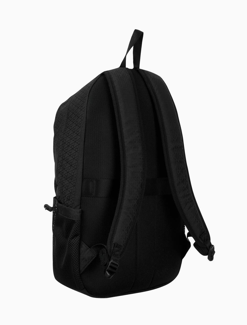 Buy 남녀공용 유틸리티 엠블럼 번지 백팩 in color BLACK
