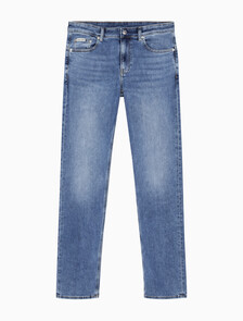 Buy 남성 바디핏 미드블루 이탈리안 데님 in color MID BLUE BACK EMBRO