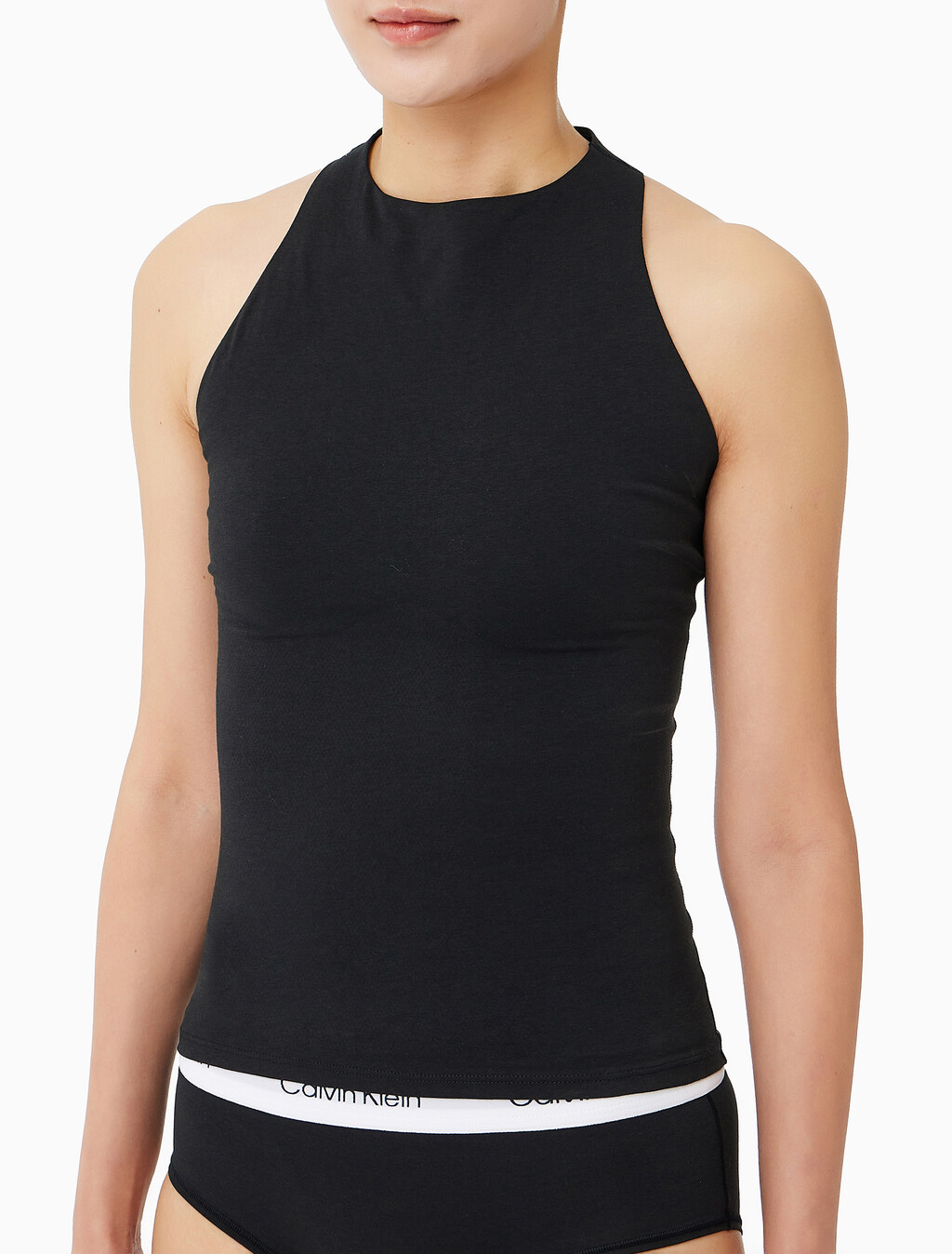 Buy 여성 아이콘 쉐입웨어 쉐이핑 탑 in color BLACK