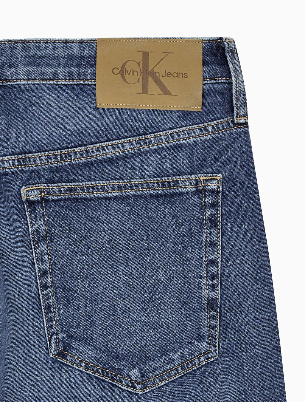 Buy 남성 90's 스트레이트핏 미드블루 데님 in color MID BLUE BACK EMBRO