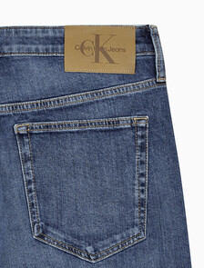 Buy 남성 90's 스트레이트핏 미드블루 데님 in color MID BLUE BACK EMBRO