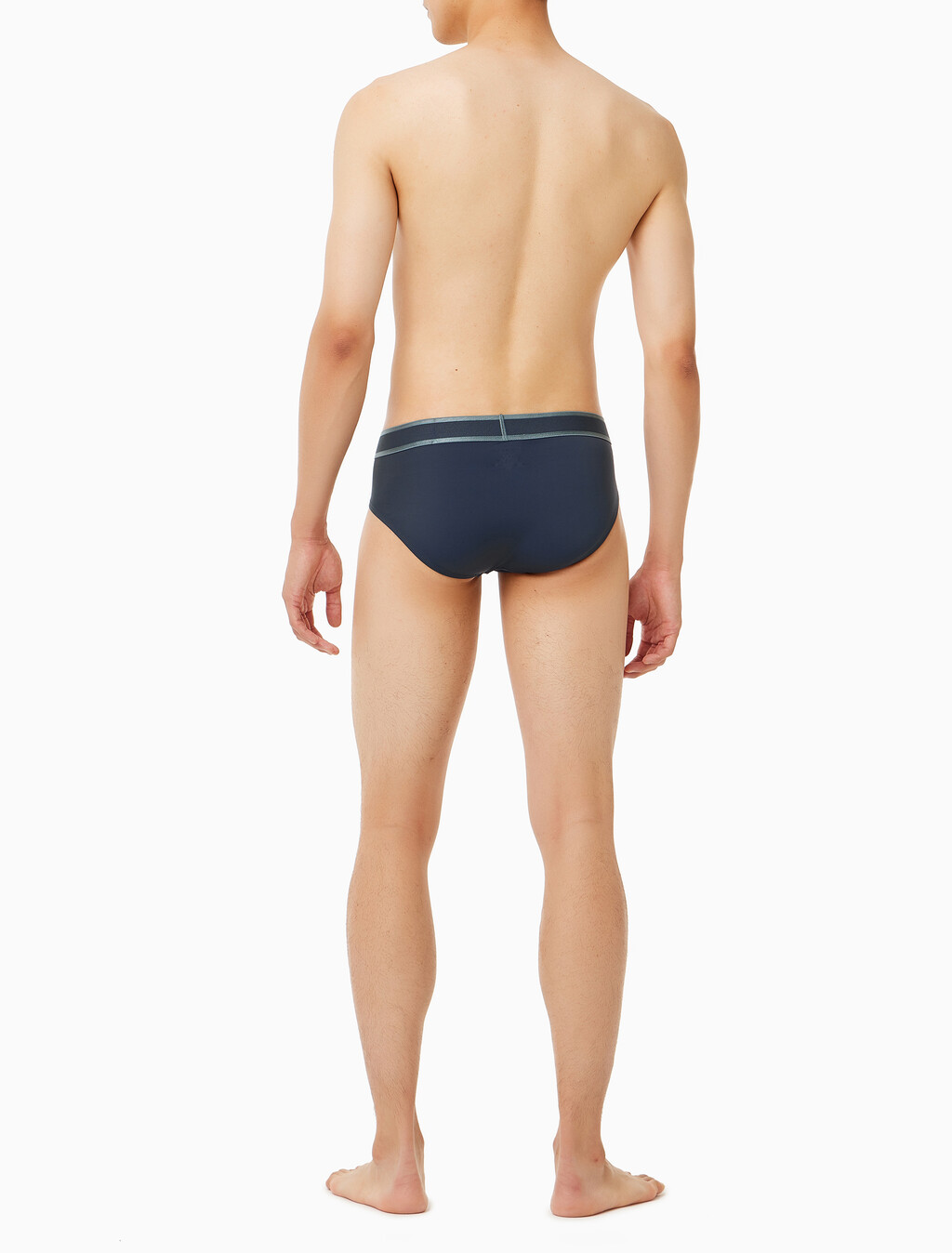 Buy 남성 CK 토널 로고 마이크로 힙브리프 in color NAVY