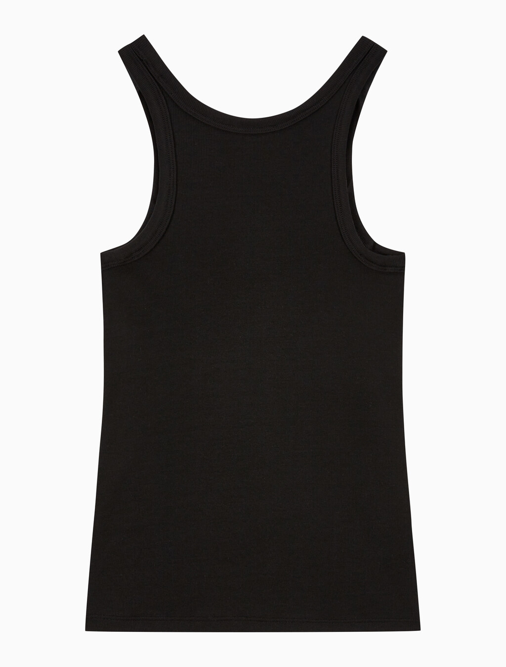 Buy 여성 코튼 컨투어 립 CK 탱크 in color BLACK