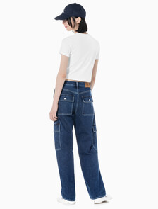 Buy 여성 슬림핏 베이비 크롭 반팔 티셔츠 in color BRIGHT WHITE