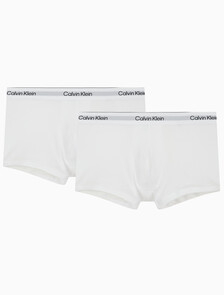 Buy 남성 아이콘 코튼 스트레치 2PK 트렁크 in color WHITE