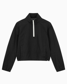 Buy 여성 CK 애슬레틱 레귤러 핏 기능성 반집업 아노락 in color BLACK