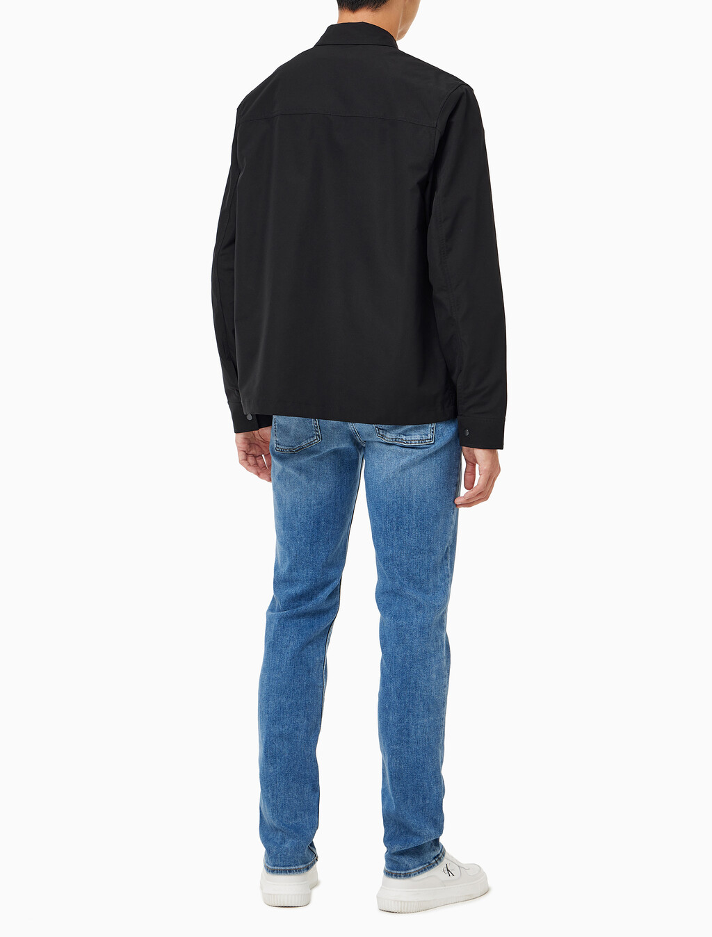 Buy 남성 집업 오버 셔츠 in color CK BLACK