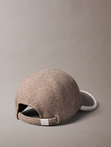 Buy 여성 펠트 셜파 셔닐 로고 볼캡 in color Demitasse Heather
