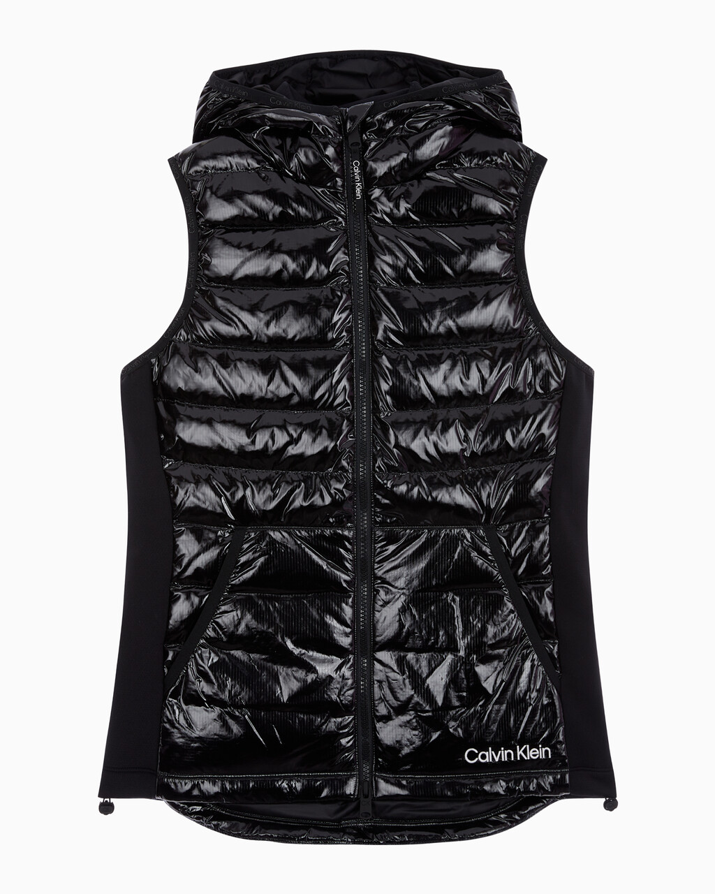 Buy 여성 슬림핏 다운 베스트 in color BLACK
