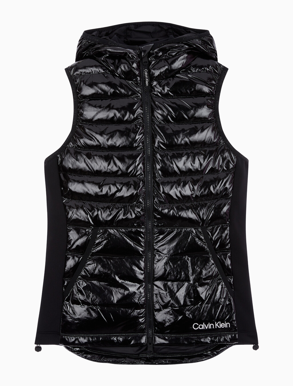 Buy 여성 슬림핏 다운 베스트 in color BLACK