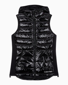 Buy 여성 슬림핏 다운 베스트 in color BLACK