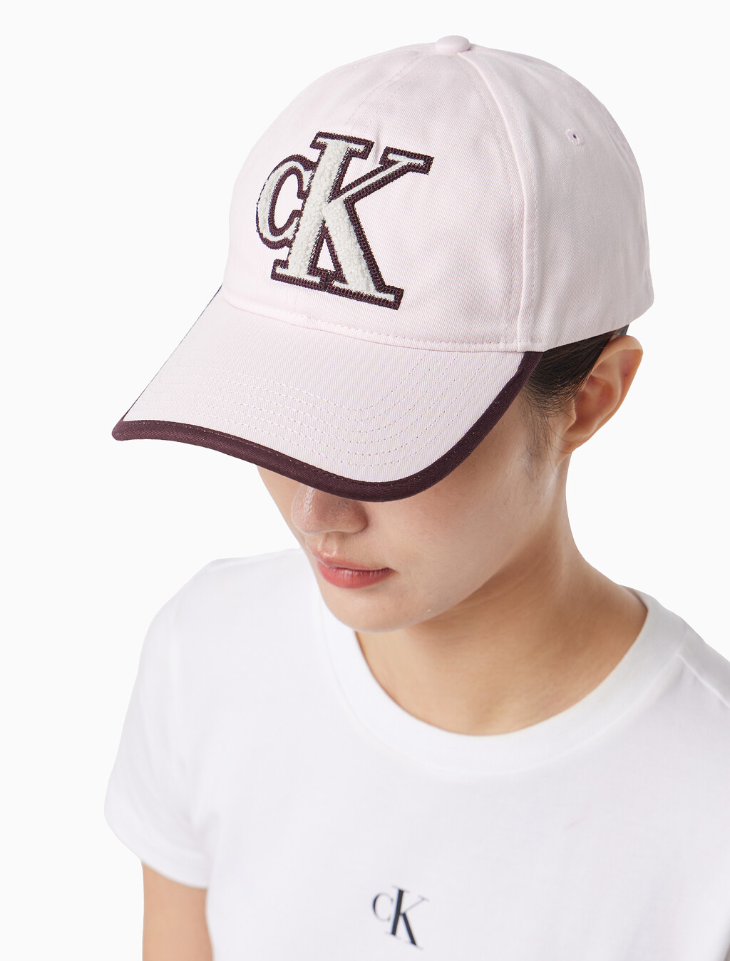 Buy 남녀공용 그래픽 펀 영 컬러풀 볼캡 in color Pink