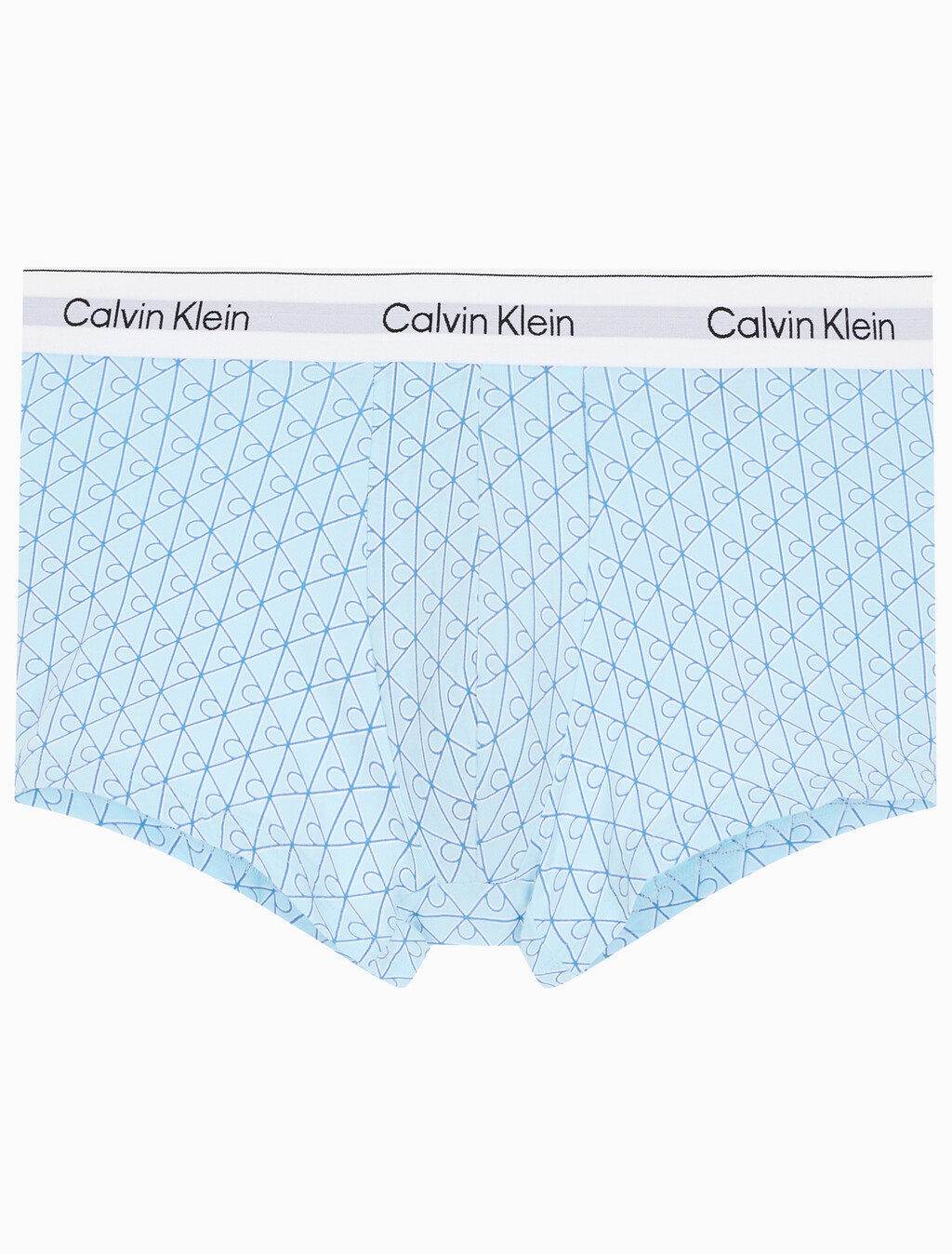 Buy 남성 아이콘 코튼 스트레치 2PK 트렁크 in color Grey / Sky Blue Print