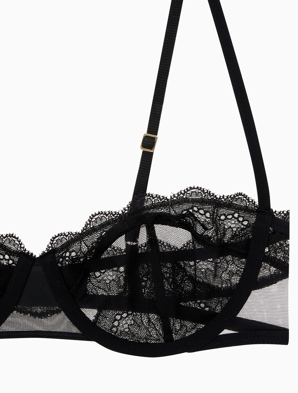 Buy 여성 CK 블랙 빈티지 레이스 발코넷 in color BLACK