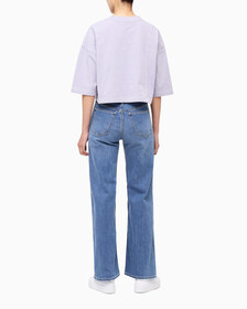 Buy 여성 패션 오버핏 크롭티 in color LAVENDER