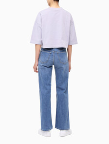 Buy 여성 패션 오버핏 크롭티 in color LAVENDER