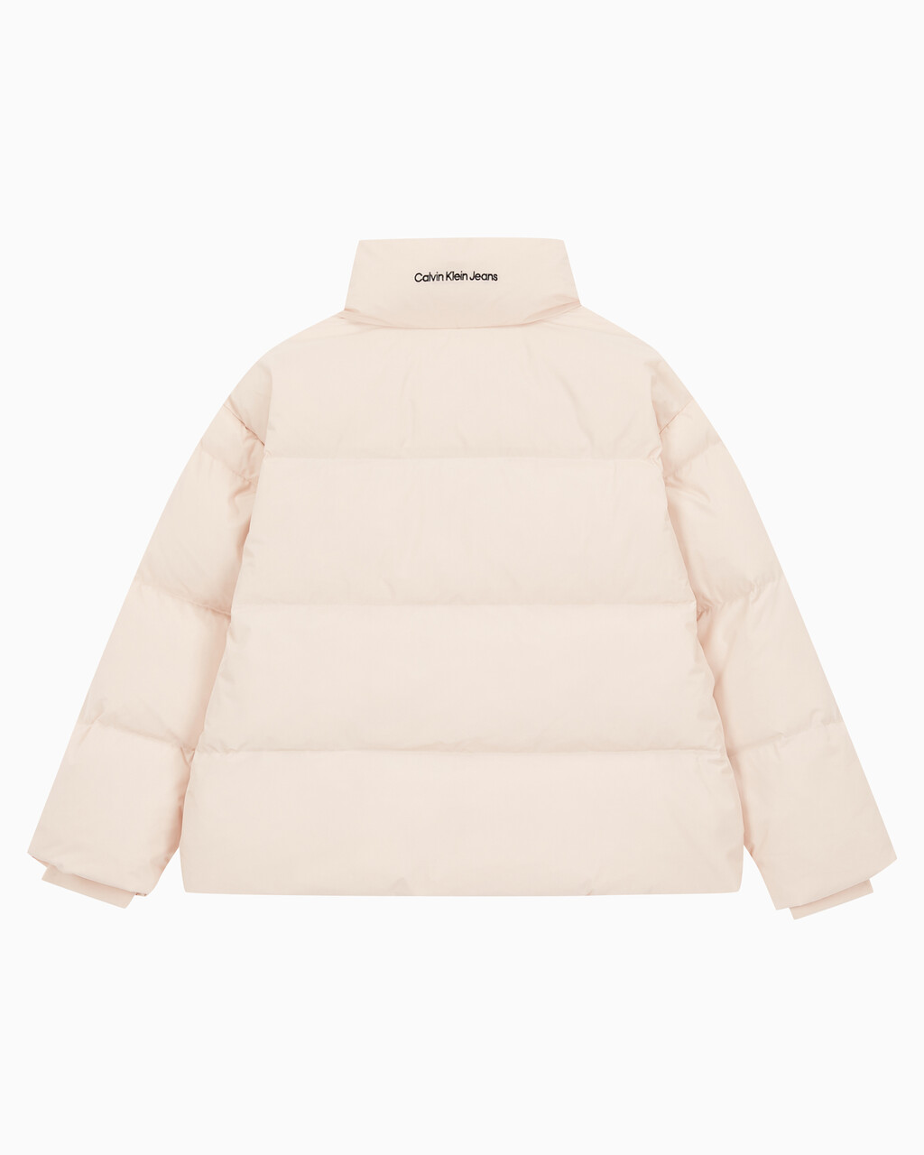 Buy 여성 숏 렝스 스탠드 카라 푸퍼 다운 재킷 in color PINK BEIGE