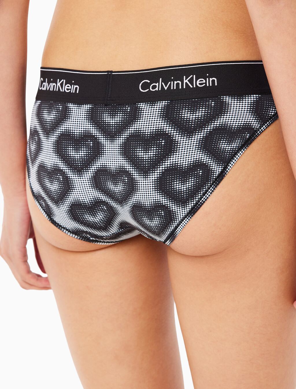 Buy 여성 모던코튼 VDAY AF 비키니 in color BLACK/HEART PRINT