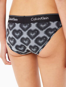 Buy 여성 모던코튼 VDAY AF 비키니 in color BLACK/HEART PRINT