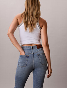 Buy 여성 브루크 데님 in color Mid blue