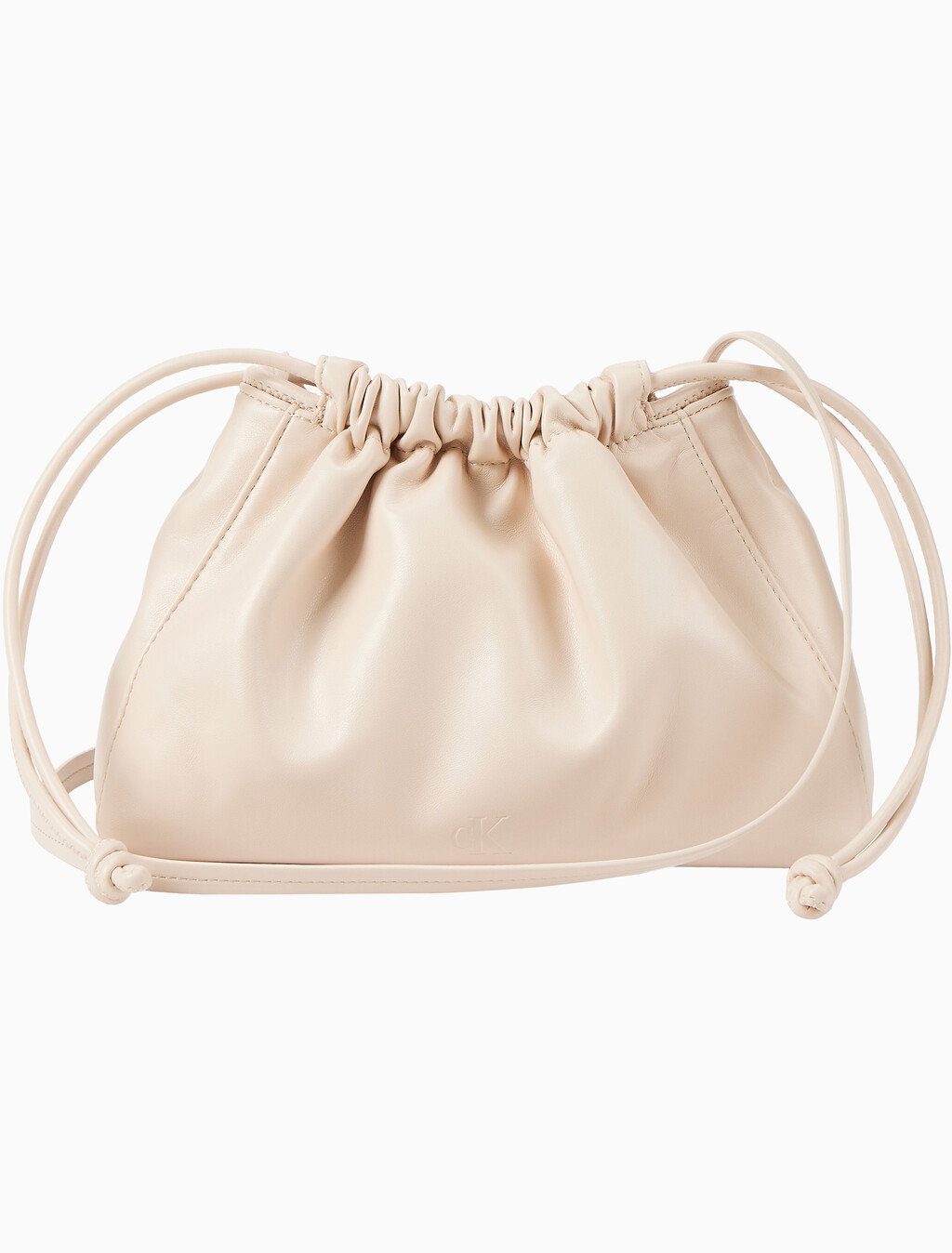 Buy 여성 드로우스트링 백 in color PINK BEIGE