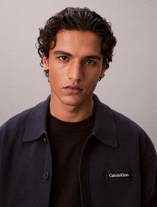 Buy 버튼 프론트 폴로 자켓 in color DARK SAPPHIRE