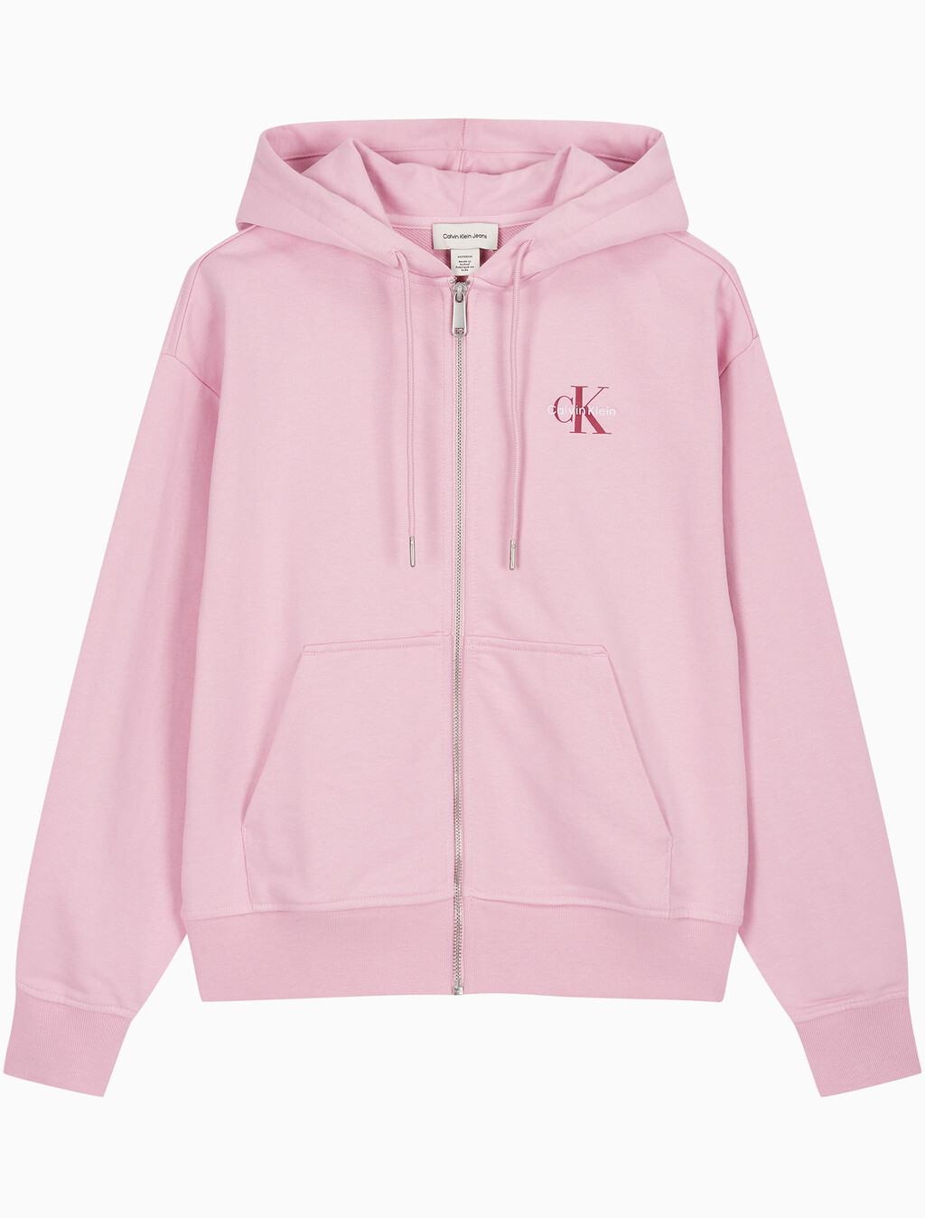 Buy 여성 모노그램 프렌치 태리 풀집업 후디 in color Pink