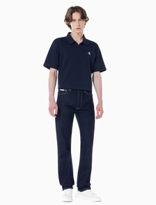 Buy 남성 스탠다드 스트레이트핏 다크블루 데님 in color CK RAW SELVEDGE