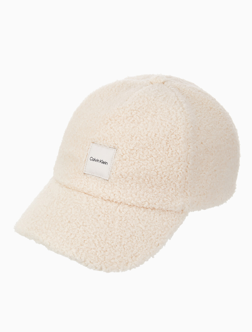 Buy 남녀공용  우븐 패치 로고 부클 볼캡 in color IVORY
