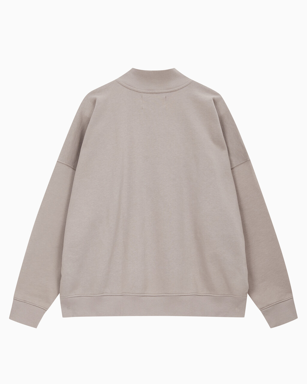 Buy 남녀공용 모노그램 로고 하프 집업 스웨트셔츠 in color PERFECT TAUPE